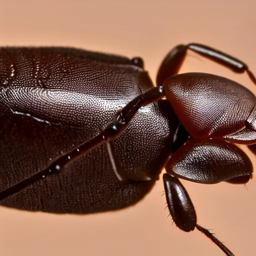 Prompt: A close-up view shot of an ant's head using Laowa 25mm at 5x magnification