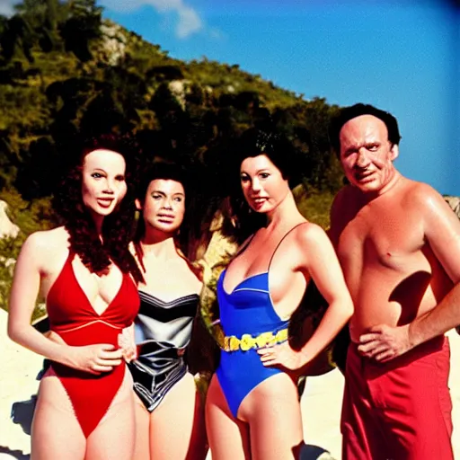 Prompt: klingons on vacation at risa, swimsuits, star trek, photography, instagram, holiday, beach, the next generation, sttng, high quality, sharp, cait miers, michael hoppen