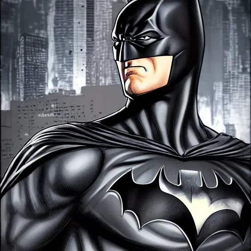 Prompt: detailed full body portrait young batman by yusuke murata and masakazu katsura, artstation, highly - detailed, highly detailed face, cgsociety, devianart, pencil and ink, fighting pose, city in the background, dark colors, detailed face