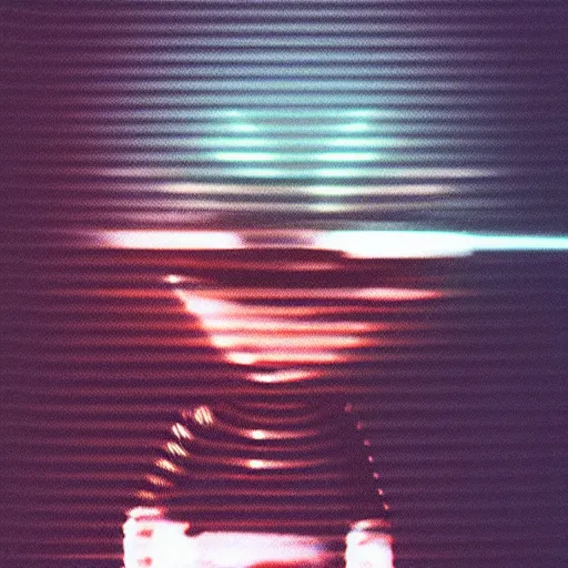 Prompt: a vhs glitch of an alien shaking hands with an astronaut