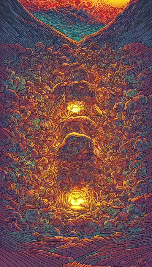 Image similar to The end of an organism, by Dan mumford,