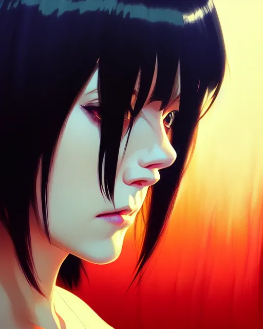 Image similar to dead inside!!!, fine - face, audrey plaza, realistic shaded perfect face, fine details. anime. realistic shaded lighting poster by ilya kuvshinov katsuhiro otomo ghost - in - the - shell, magali villeneuve, artgerm, jeremy lipkin and michael garmash and rob rey