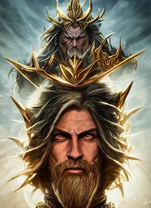 Image similar to greedy king royalty ultra detailed fantasy, elden ring, realistic, dnd character portrait, full body, dnd, rpg, lotr game design fanart by concept art, behance hd, artstation, deviantart, global illumination radiating a glowing aura global illumination ray tracing hdr render in unreal engine 5