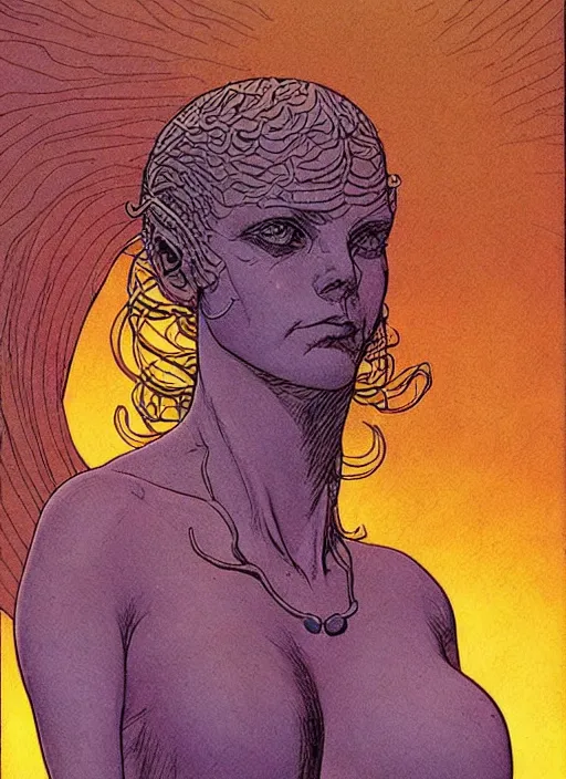 Image similar to circe, art by moebius