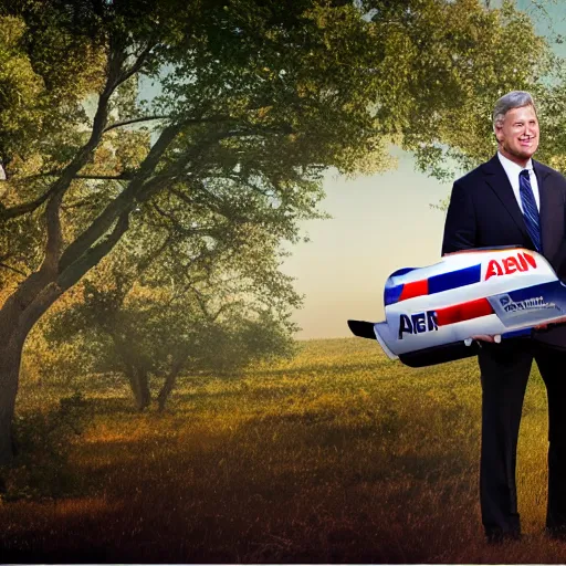 Prompt: ceo of american airlines doug parker throwing suitcases, 4 k, hyper realistic, dslr, high resolution, landscape, beautiful