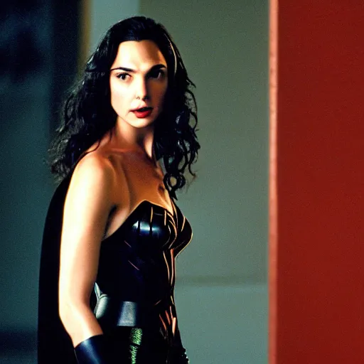 Prompt: gal gadot in american psycho ( 1 9 9 9 )