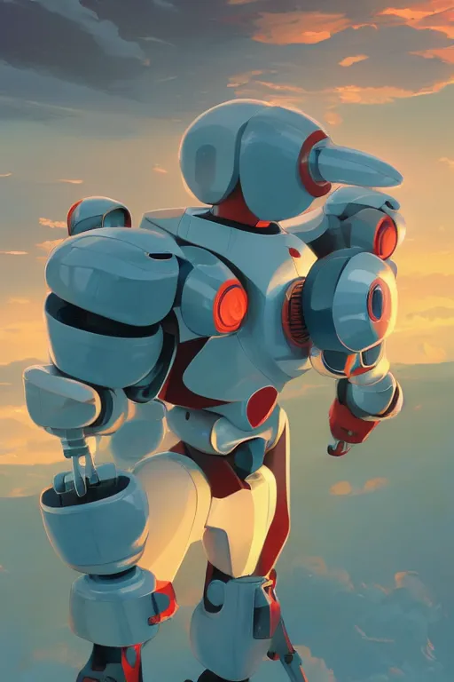 Image similar to metabots medabots medarotto medarot robot minimalist comics, behance hd by jesper ejsing, by rhads, makoto shinkai and lois van baarle, ilya kuvshinov, rossdraws global illumination ray tracing hdr radiating a glowing aura