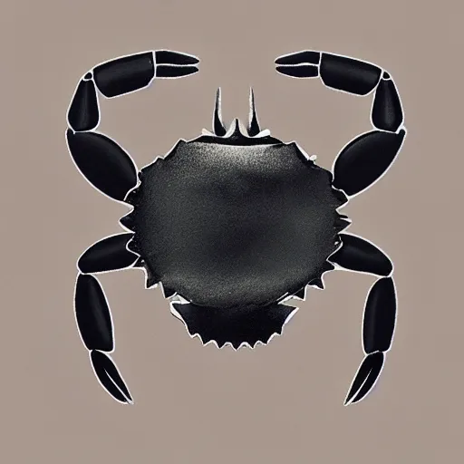 Image similar to crab in black suite