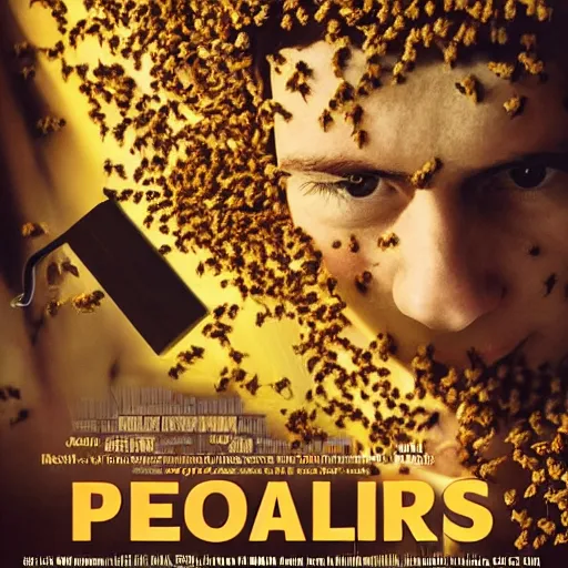 Image similar to movie poster about a person addicted to bees