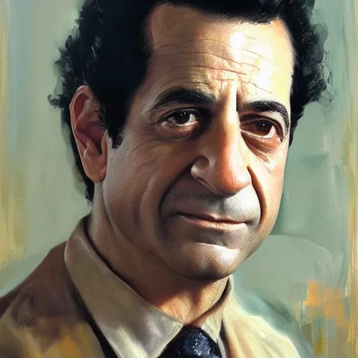 Prompt: ultra realistic portrait painting of young tony shalhoub, art by frank frazetta, 4 k, ultra realistic, highly detailed, epic lighting