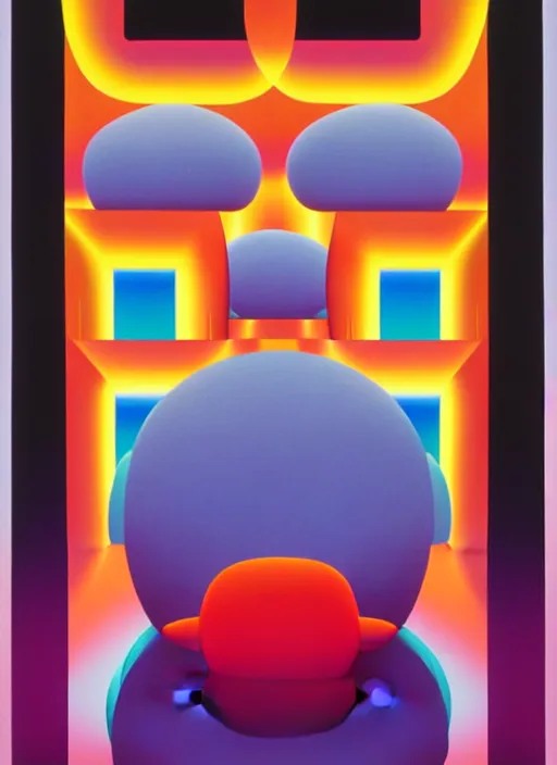 Image similar to mirror by shusei nagaoka, kaws, david rudnick, pastell colours, airbrush on canvas, cell shaded, 8 k