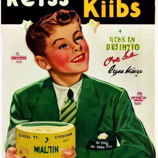 Prompt: a best soda from 1 9 4 0 s called melon kids