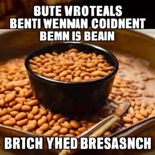 Image similar to meme about british people eating beans