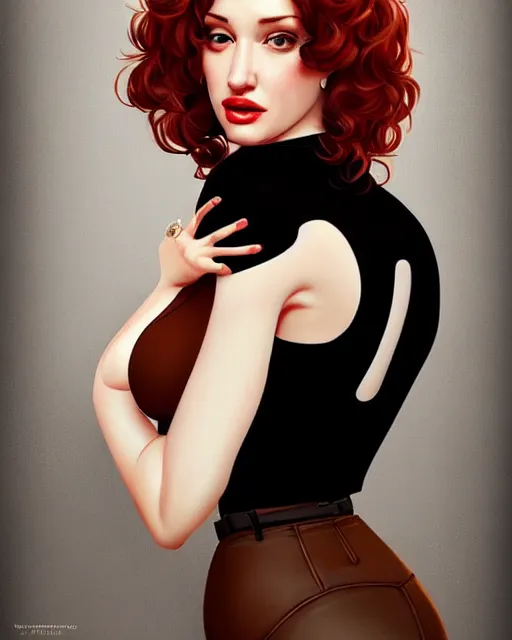 Image similar to a beautiful gina gershon christina hendricks kat dennings dolly parton betty brosmer, posing pose, by wlop and ilya kuvshinov and artgerm,, gorgeous, stunning, alluring, artstation, deviantart, digital art