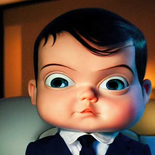 Prompt: Boss baby as a real person, photorealistic very detailed, dramatic lighting