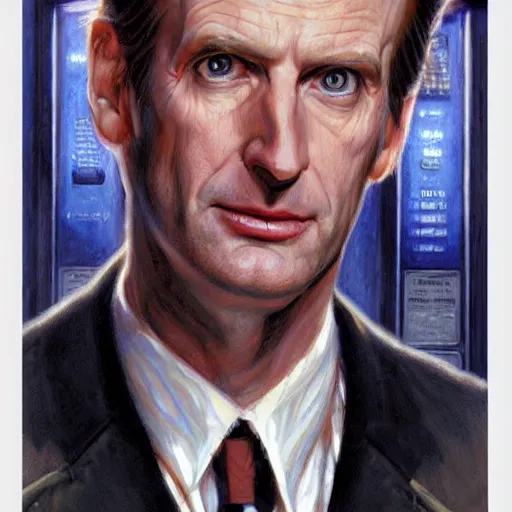 Image similar to The 10th doctor who, portrait art by Donato Giancola and James Gurney, digital art, trending on artstation