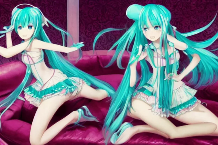 Prompt: fractal hatsune miku playing huniepop, romance novel cover, cookbook photo, in 1 9 9 5, y 2 k cybercore, industrial photography, still from a ridley scott movie