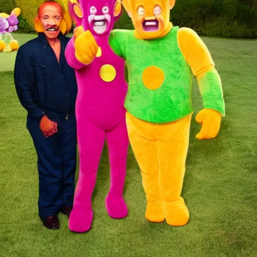 Image similar to Danny Trejo guest stars in teletubbies