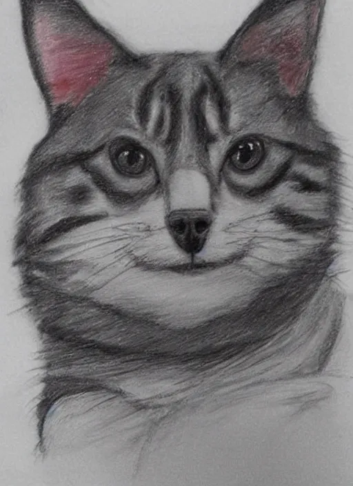 Prompt: my dog draw this cat