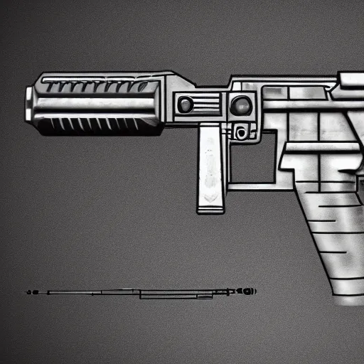 Image similar to halo pistol blueprint