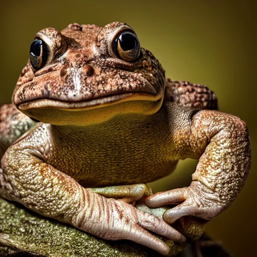 Image similar to stunning award winning hyperrealistic hdr 8 k highly detailed portrait photo of toad as a real human