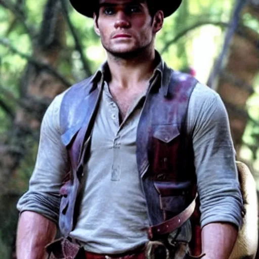 Prompt: Henry Cavill as Indiana Jones