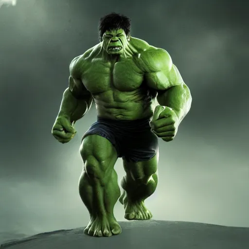 Prompt: the hulk as the thing, photorealistic, hyper detailed, 4k