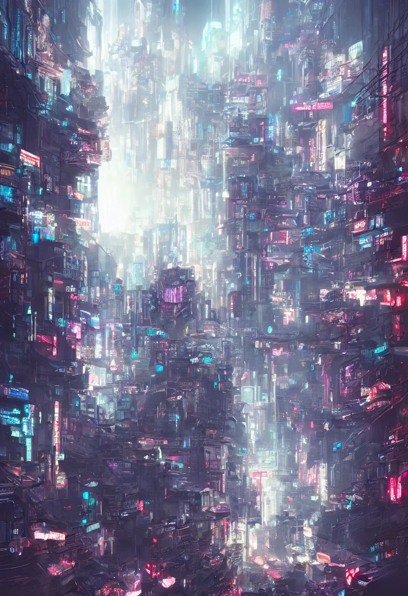 Image similar to an quantum counscious city render trending on artstation, r / cyberpunk, r / imaginarymindscapes