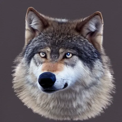 Image similar to half wolf ((half shark))