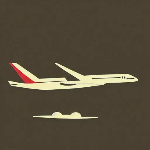 Prompt: airplane at night in the style of Hiroshi Nagai