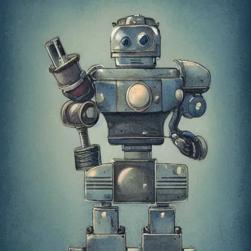 Image similar to (((((((retro robot designs))))))) . muted colors. by Jean-Baptiste Monge !!!!!!!!!!!!!!!!!!!!!!!!!!!!!!!!!!!!!!!!