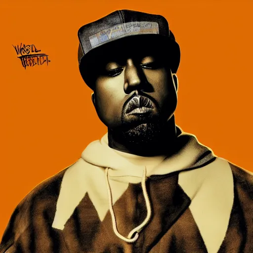 prompthunt: futuristic rap album cover for Kanye West DONDA 2