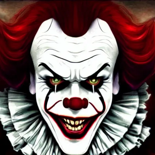 Image similar to pennywise joker