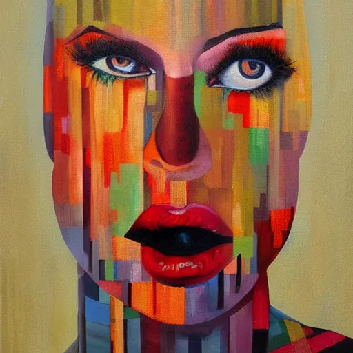 Image similar to the most offensive thing ever, contemporary painting