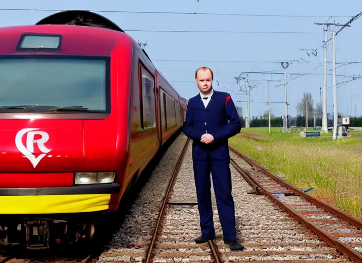 Image similar to train driver of the Russian Railways