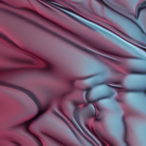 Prompt: abstract 3D cloth simulation soft body chrome colorful Redshift render. Claymation melting Adult swim Artstation Behance Cinema 4D Redshift