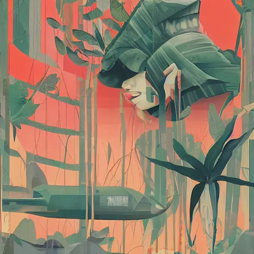 Prompt: Supreme x Jungle Painting by Sachin Teng, asymmetrical, Organic Painting , Matte Painting, geometric shapes, hard edges, graffiti, street art,:2 by Sachin Teng:4