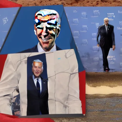 Image similar to joe Biden with the body of a shark