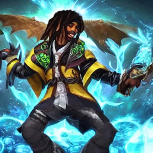 Image similar to Quavo as a League of Legends hero