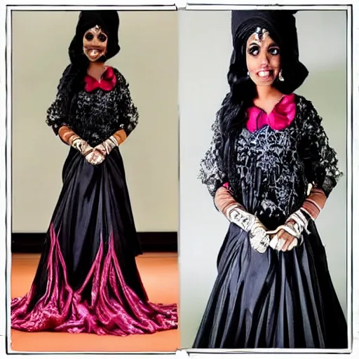 aesthetic!!!!!! Female genie in Arabic clothing, black