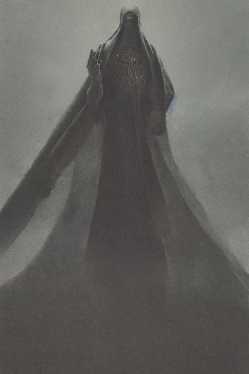 Image similar to paul atreides as emperor of dune, cinematic lighting, sci-fi movie, by zdzislaw beksinski, 1900s photo