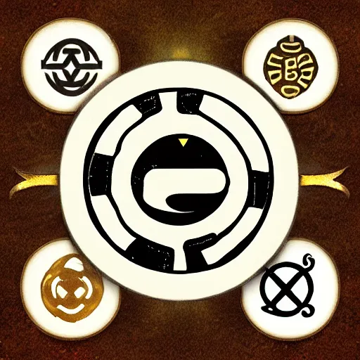 Prompt: zodiac symbols game icon balance