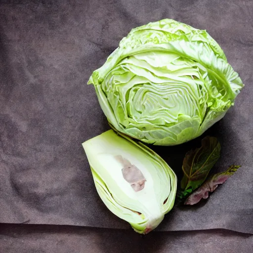 Image similar to hybrid of cabbage - duck cabbage made of cabbage