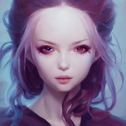 Image similar to Kuromi by Stanley Artgerm Lau, WLOP, Rossdraws, James Jean, Andrei Riabovitchev, Marc Simonetti, Yoshitaka Amano, ArtStation, CGSociety,