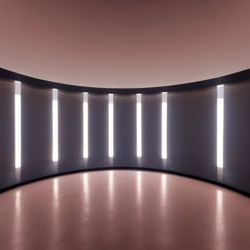 Prompt: james turrell style interior