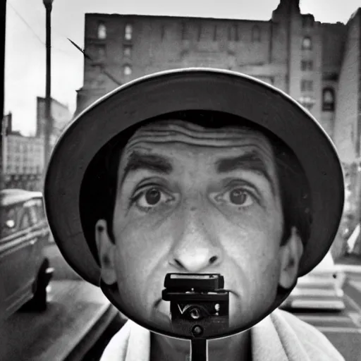 Image similar to the self portrait, by vivian maier,