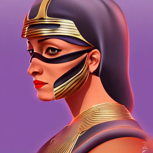 Prompt: digital 3 d, concept art, science fiction, character design, portrait, costume, egyptian, arabian, dune, desert