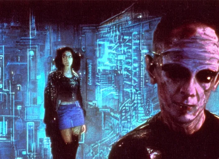 Image similar to scene from the 1 9 8 5 science fiction film neuromancer