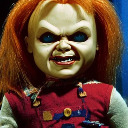 Image similar to Chucky the killer doll from the movie Child's Play