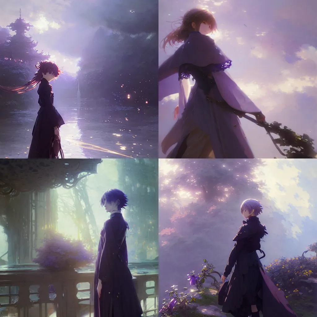 Prompt: female violet evergarden anime, intricate, sharp focus, illustration, highly detailed, digital painting, concept art, matte, art by ruan jia and wlop and greg rutkowski, masterpiece